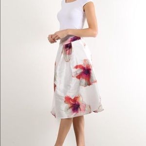 Satin Midi Skirt